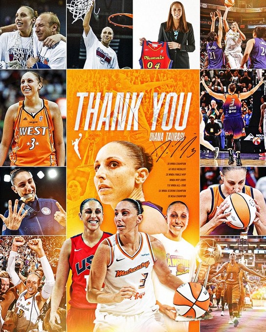 傳奇落幕！WNBA巨星陶樂(lè)西宣布退役 結(jié)束20年職業(yè)生涯